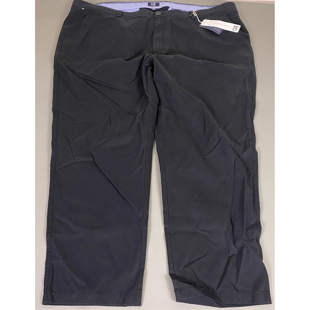 Cutter &‎ Buck Chino Pants Men's Size 54x32 Black Cotton NWT New With Tags